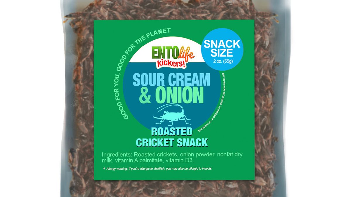 Sour Cream & Onion Crickets, EntoMarket